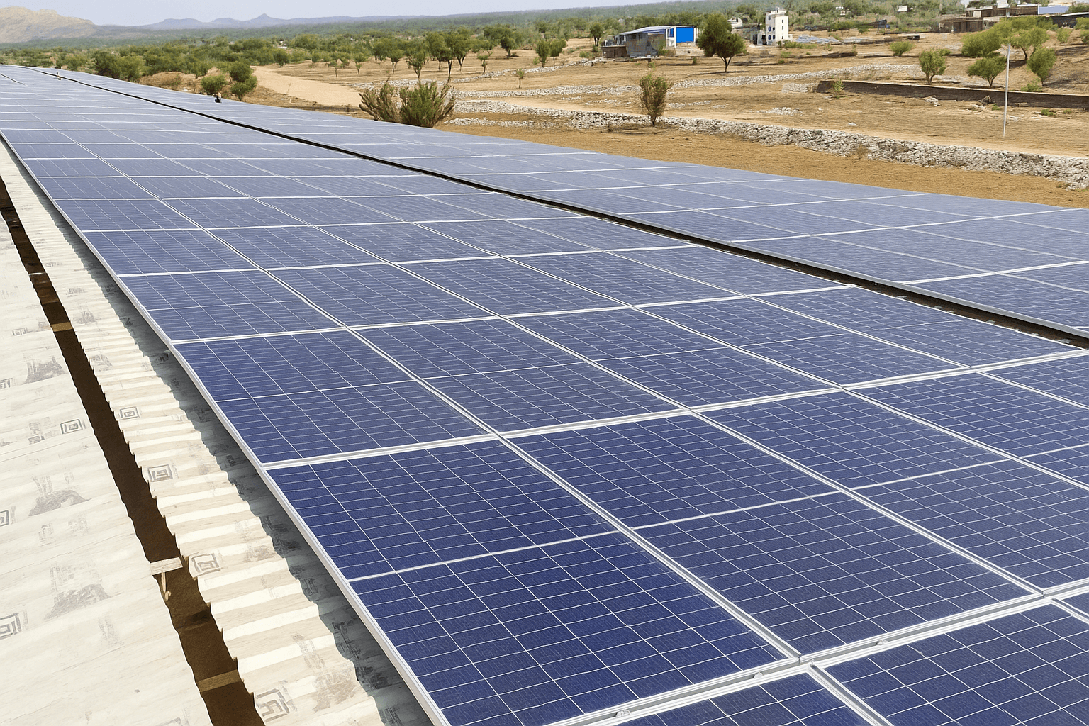 Orkan Energy team at a solar project site